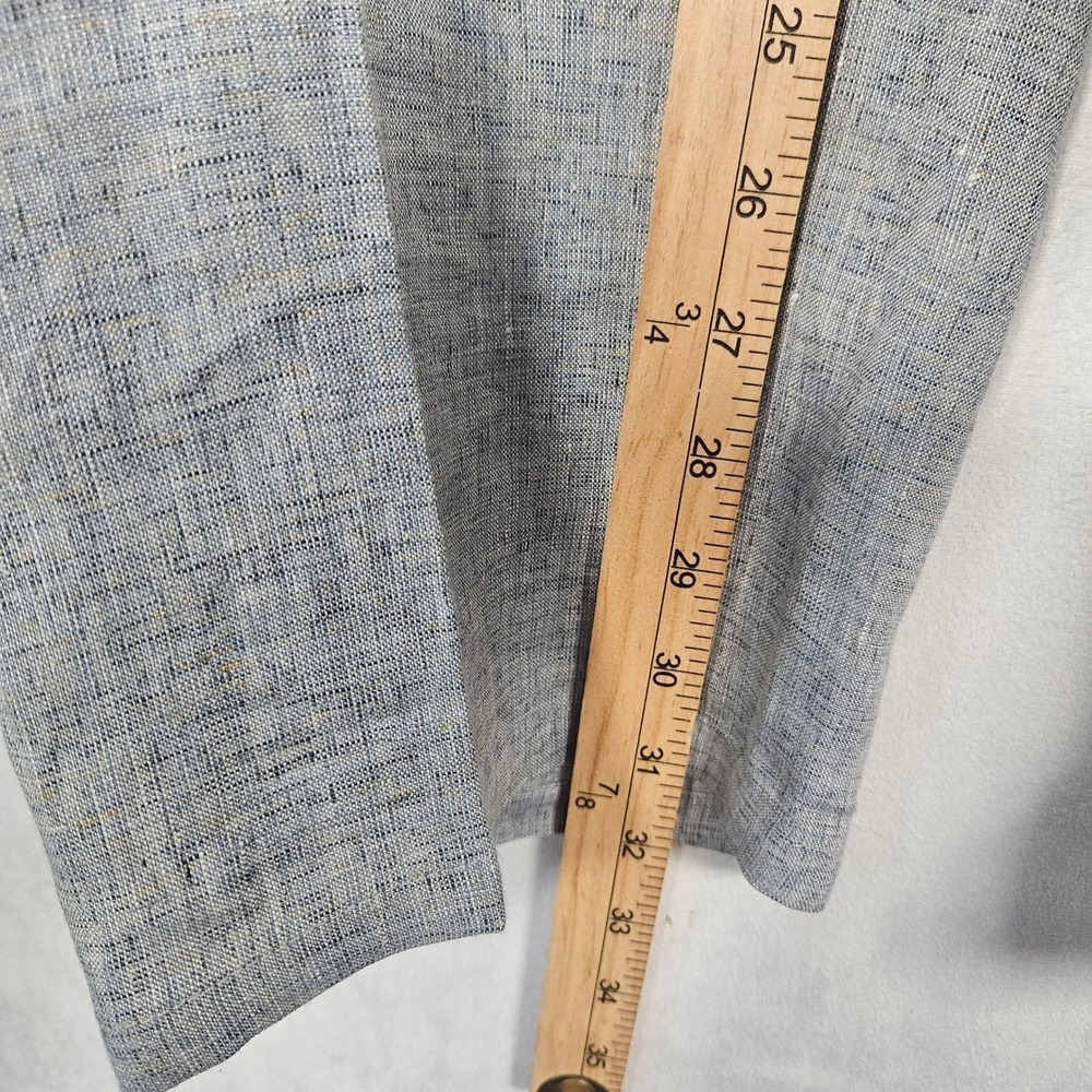John Varvatos Pants Men's 38 NWT 100% Linen Dusted Blue P293Z2-ECMA $498 Preppy - Picture 7 of 15